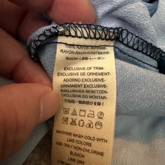 Free People Womens Beat Of My Heart OB819934 Tunic Dress Relaxed Blue Size S - Picture 9 of 10